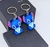 Chaveiro Stitch Lilo emborrachado 3D Personagem Disney Azul para Carro/ Casa/ Mochilas Presentes lembrancinha Chaveiros