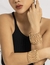 Pulseira Bracelete Aberto Larga Geométrica Grande Feminino Folheado Ouro Dourado Prata Preto Luxo Lançamento 2024 Moda - comprar online