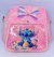 Kit Mochila Feminina Infantil Pequena Brilho Glitter Disney Stitch Lilo Chaveiro Stitch Boneco Miniatura 3D Presente Lembrancinha Meninas - comprar online