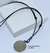 Colar Cordão Fio encerado Preto Ajustável Pingente Medalha Divino Espírito Santo Pomba Aço Inox Masculino e Feminino - loja online