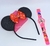 Kit Relógio infantil Digital Pisca Luz Led Musica + Tiara de Cabelo Personagem Princesas Disney Barbie Lol Minnie Presente