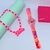 Imagem do Kit Relógio Infantil Menina Pisca Luz Led Toca Musica Princesas + Colar Miçangas com Pingente 3D Disney Presente Lembrancinha