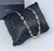 Kit Conjunto Colar Choker e Pulseira pedras Cristais Coloridas Borboletas Folheado Ouro e Prata anti alérgico Moda Feminina Luxo