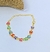 Imagem do Kit Conjunto Colar Choker e Pulseira pedras Cristais Coloridas Borboletas Folheado Ouro e Prata anti alérgico Moda Feminina Luxo
