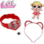 Kit Relógio infantil Digital Pisca Luz Led Musica + Tiara de Cabelo Personagem Princesas Disney Barbie Lol Minnie Presente - loja online