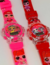 Kit Relógio infantil Digital Pisca Luz Led Musica + Tiara de Cabelo Personagem Princesas Disney Barbie Lol Minnie Presente - comprar online