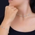 Kit Conjunto Colar Choker e Pulseira pedras Cristais Coloridas Borboletas Folheado Ouro e Prata anti alérgico Moda Feminina Luxo na internet