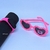 Imagem do Kit Relógio Digital Touch Led Bracelete Silicone Esporte + Óculos de Sol Coração Flor Florzinha Margarida para Bebê Menina Presente