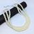 Colar Gargantilha Feminina Mix Pérolas com Nó Pérola maxi Branca Luxo Fashion Blogueiras Elegante Tendência Moda - loja online