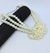 Colar Gargantilha Feminina Mix Pérolas com Nó Pérola maxi Branca Luxo Fashion Blogueiras Elegante Tendência Moda