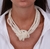 Colar Gargantilha Feminina Mix Pérolas com Nó Pérola maxi Branca Luxo Fashion Blogueiras Elegante Tendência Moda - Store LVO