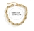 Colar Corrente Feminino e Pulseira Elos grosso Oval mix Dourado com Prata Folheado Ouro e prata Luxo inspiração Blogueira Lançamento 2024 - Store LVO