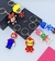 Imagem do Chaveiros com Pingente Mini Boneco Emborrachado Desenho Animado Disney Super Heróis Homem aranha Lilo Stitch Minnie Naruto Lembrancinha