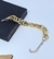 Colar Corrente Feminino e Pulseira Elos grosso Oval mix Dourado com Prata Folheado Ouro e prata Luxo inspiração Blogueira Lançamento 2024 na internet