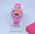 Relógio Infantil Digital Pisca Luz Led Toca Musica Crianças Meninas Meninas Personagens Disney Homem Aranha Frozen Divertidamente Sonic - loja online