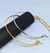 Colar Choker Feminino Elo Aro rigído liso fio 3mm Folheado a Ouro Dourado e Prata Luxo Regulável Tendência Moda Blogueira