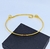 Colar Choker Feminino Elo Aro rigído liso fio 3mm Folheado a Ouro Dourado e Prata Luxo Regulável Tendência Moda Blogueira - loja online
