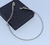 Colar Choker Feminino Elo Aro rigído liso fio 3mm Folheado a Ouro Dourado e Prata Luxo Regulável Tendência Moda Blogueira - comprar online