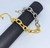 Imagem do Colar Choker Feminino Corrente elos Grandes Folheado Ouro Mix Dourado com Prata Luxo Lançamento Tendência Moda Feminina