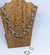 Kit Colar Choker e Brincos Feminino Corrente Elos Grosso Oval Folheado Ouro Luxo Conjunto Par de Brinco Antialérgico Presente Moda - Store LVO