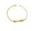 Pulseira Infantil Bebe Menino Menina com Plaquinha lisa escrito anjinho da Mamãe Folheado Ouro anti-alérgico - comprar online