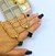 Pulseira Corrente Elos Veneziana Grossa Premium Folheado Ouro Dourado com Pingente Flor Trevo Inspiração Blogueira Virgínia - comprar online