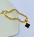 Pulseira Corrente Elos Veneziana Grossa Premium Folheado Ouro Dourado com Pingente Flor Trevo Inspiração Blogueira Virgínia - Store LVO