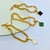 Pulseira Corrente Elos Veneziana Grossa Premium Folheado Ouro Dourado com Pingente Flor Trevo Inspiração Blogueira Virgínia