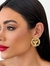 Kit Conjunto Colar e Brincos Feminino Corrente Elos Português com Pingente Medalha Redonda Divino Espírito santo Abençoada Folheado Ouro - comprar online
