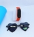 Kit Relógio Infantil Led Band Prova água Esporte + Óculos de Sol Coração Meninas Flexível Luxo Verão 2024 Presente - loja online