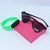 Kit Relógio Infantil Led Band Prova água Esporte + Óculos de Sol Coração Meninas Flexível Luxo Verão 2024 Presente