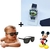 kit Conjunto Relógio de Pulso Pisca Toca Musica Super Heróis Disney Menina/Menino + Óculos de Sol Infantil Crianças Presente