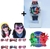 Kit Relógio infantil Digital Princesas Pisca Led Toca Mucica + Óculos de Sol Gatinho Formato de Coração Hello Kitty Presente