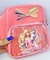 Mochila Infantil de Costa Pequena Bolsa com Bolso Gel Ziper Pricesas Disney Babrie Laço Glitter Passeio Presente - Store LVO
