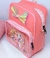 Mochila Infantil de Costa Pequena Bolsa com Bolso Gel Ziper Pricesas Disney Babrie Laço Glitter Passeio Presente - comprar online
