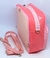 Mochila Infantil de Costa Pequena Bolsa com Bolso Gel Ziper Pricesas Disney Babrie Laço Glitter Passeio Presente