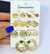 Cartela semaninha com 7 brincos Folheado a Ouro 18k Dourado Par de Brinco antialégico Feminino Adulto e Infantil Presente - comprar online