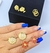 Imagem do Cartela semaninha com 7 brincos Folheado a Ouro 18k Dourado Par de Brinco antialégico Feminino Adulto e Infantil Presente
