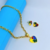 Imagem do Kit Colar e Brincos Autista Feminino adulto e Infantil corrente Elo Português Pingente Coração quebra cabeça autismo