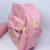Mini Mochila de Costa Infantil Bolsinha Pequena Disney orelha Minnie com Orelha Laço Glitter couro metalizada com Bolso Ziper - Store LVO