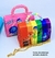 Kit Bolsa Infantil Mini Bag Cute Alça Pérola Mão Personagem Disney Divertamente 2 Filme + Chaveiro Mini Boneco 3D emoções Lembrancinha