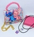 Kit Bolsa Infantil mini Bag cute alça Pérola Disney Stitch e Lilo angel + Colar duplo best Friends Amizade Meninas com Pingente