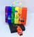 Kit Bolsa Infantil Mini Bag Cute Alça Pérola Mão Personagem Disney Divertamente 2 Filme + Chaveiro Mini Boneco 3D emoções Lembrancinha - Store LVO
