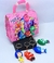 Imagem do Kit Bolsa Infantil Mini Bag Cute Alça Pérola Mão Personagem Disney Divertamente 2 Filme + Chaveiro Mini Boneco 3D emoções Lembrancinha