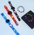 Imagem do Kit Relógio Infantil Digital Led Redondo Meninos Pulseira Silicone Desenho animado 3D + Pulseira Miçangas Esportivo