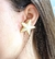 Par de Brincos Estrela do Mar Resina detalhes dourado Resinado colorido Brinco Feminino Tendência Moda Verão Praia - comprar online