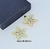 Par de Brincos Estrela do Mar Resina detalhes dourado Resinado colorido Brinco Feminino Tendência Moda Verão Praia - loja online