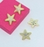 Imagem do Par de Brincos Estrela do Mar Resina detalhes dourado Resinado colorido Brinco Feminino Tendência Moda Verão Praia