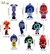 Chaveiro Divertidamente 2 Filme com Mini Boneco 3D emborrachado Divertida Mente Emoções Raiva Alegria Lembrancinha Presente - Store LVO