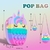 Bolsa Infantil Menina Bag Cute Bolsinha Silicone com ziper bolhas Pop it Fidget Unicório Pony Porta Moedas Acessórios - comprar online